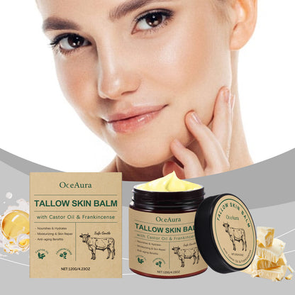 Beef Tallow Moisturizing Balm Wrinkle Remover Brightening Firming Smoothing Repair Fade Fine Lines Soft Facial Nourishing Cream