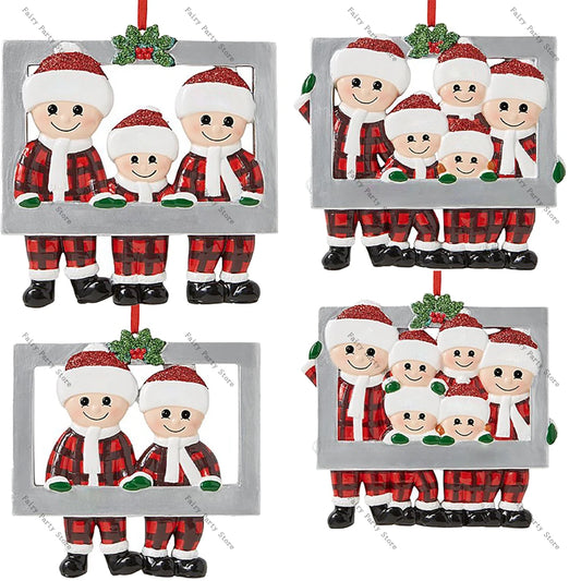 DIY Christmas Pendant Personal Family Christmas Ornaments 2025 Navidad Christmas Tree Hanging New Year Hanging Ornaments