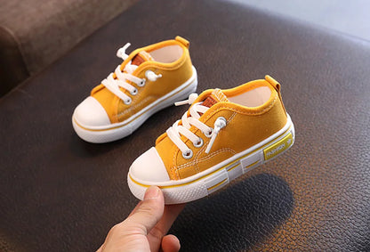 Kid Sneakers Summer Canvas Shoes For Children Fashion Anti-slip Baby Shoes Girls Boys Breathable Casual Shoes Slippers 21-32