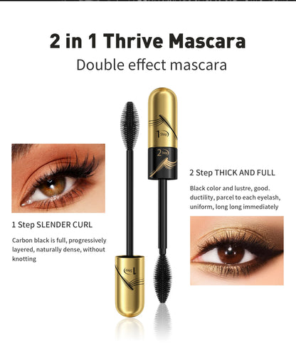 4D Silk Fiber Lash Mascara Waterproof Rimel 3d Mascara For Eyelash Extension Black Thick Lengthening Eye Lashes Korean Cosmetics