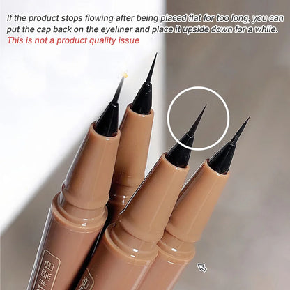 GEGE BEAR Precision Tip Fast Driving Quick Draw Liquid Eyeliner Pen Daily Use Waterproof Smudge Proof Long Last Eyeliner Pencil