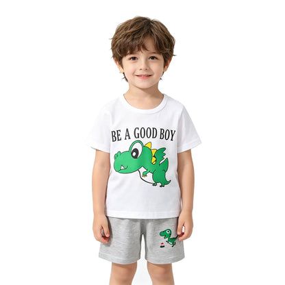 Kids Clothes Set Baby Boy/Girl T-Shirt + Shorts Summer Clothing Cotton Cartoon Casual Boys Tracksuit Children Baby Clothes Set