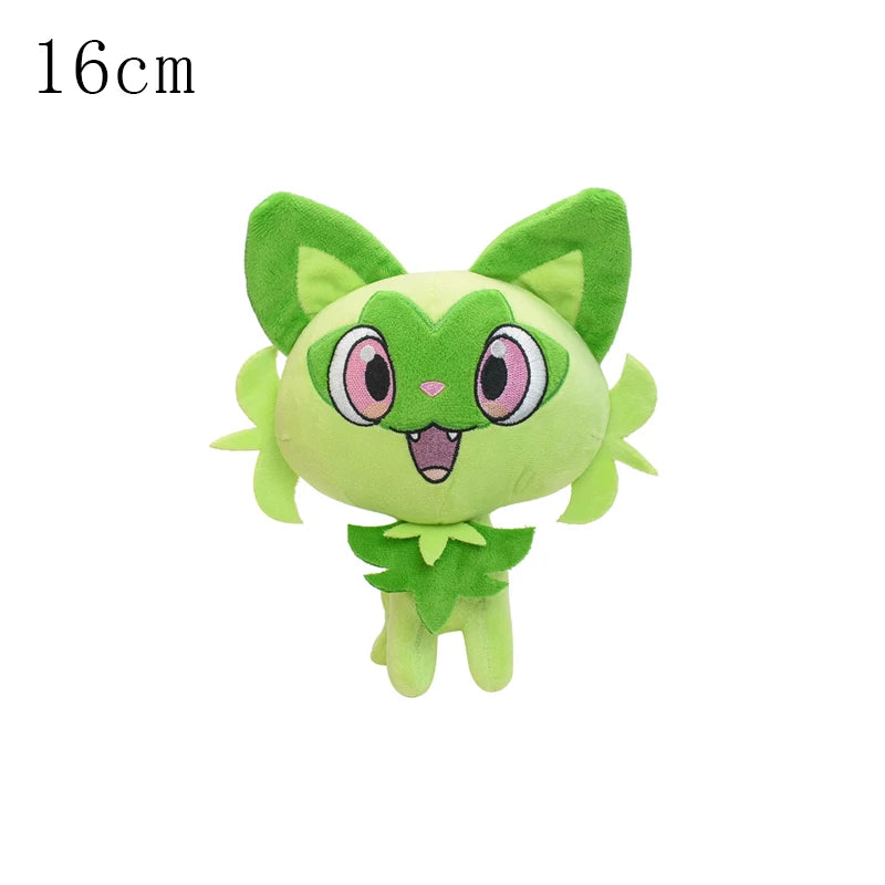New Sprigatito Evolution Floragato Meowscarada Plush Toy Pokemon Peluche Stuffed Doll Cartoon Animals Cute Cats Birthday Gifts