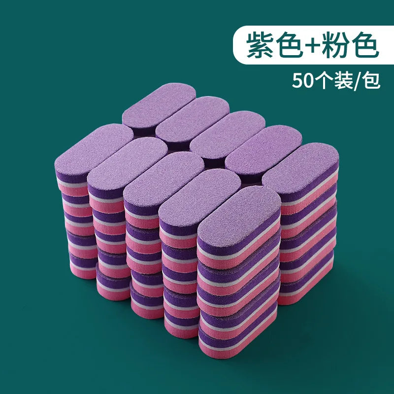 5pcs Mini Nails Sponge File Buffer Block Double Color Buffing Sanding File Pedicure Manicure Tool Gel Suplies Accessories Uñas