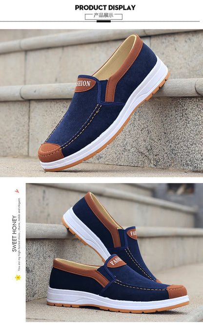 2025 Spring and Autumn Men Fashion Casual Shoes Trend Canvas Shoes Cover Feet Men Lightweight Soft free shipping shoes