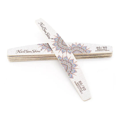 3/5pcs Lot New Nail File Flower Printed Nail Buffer Colorful Lime A Ongle 80/100/150/180/240 Professional Manicure Tools Uñas