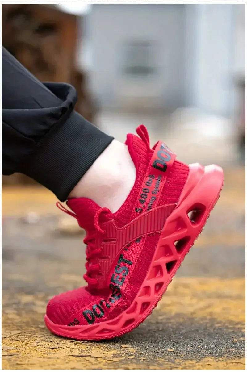 Anti-puncture Safety Shoes With Steel Toe Work Shoes Men Women Lightweight Safety Work Boots Breathable Sport Safety Shoes Unise