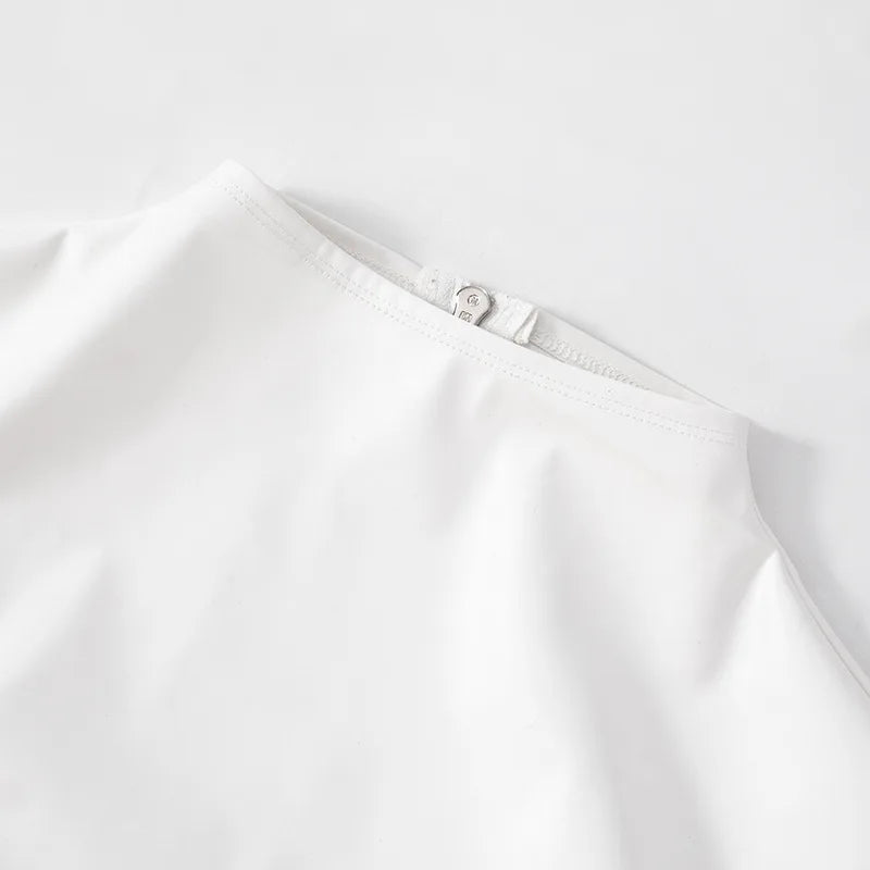 Talenza Women's Leather Vest Dress Sexy PU Leather Vest Short Dress Solid Gloves Pleated Sleeveless Street Y2k Party Club Dress