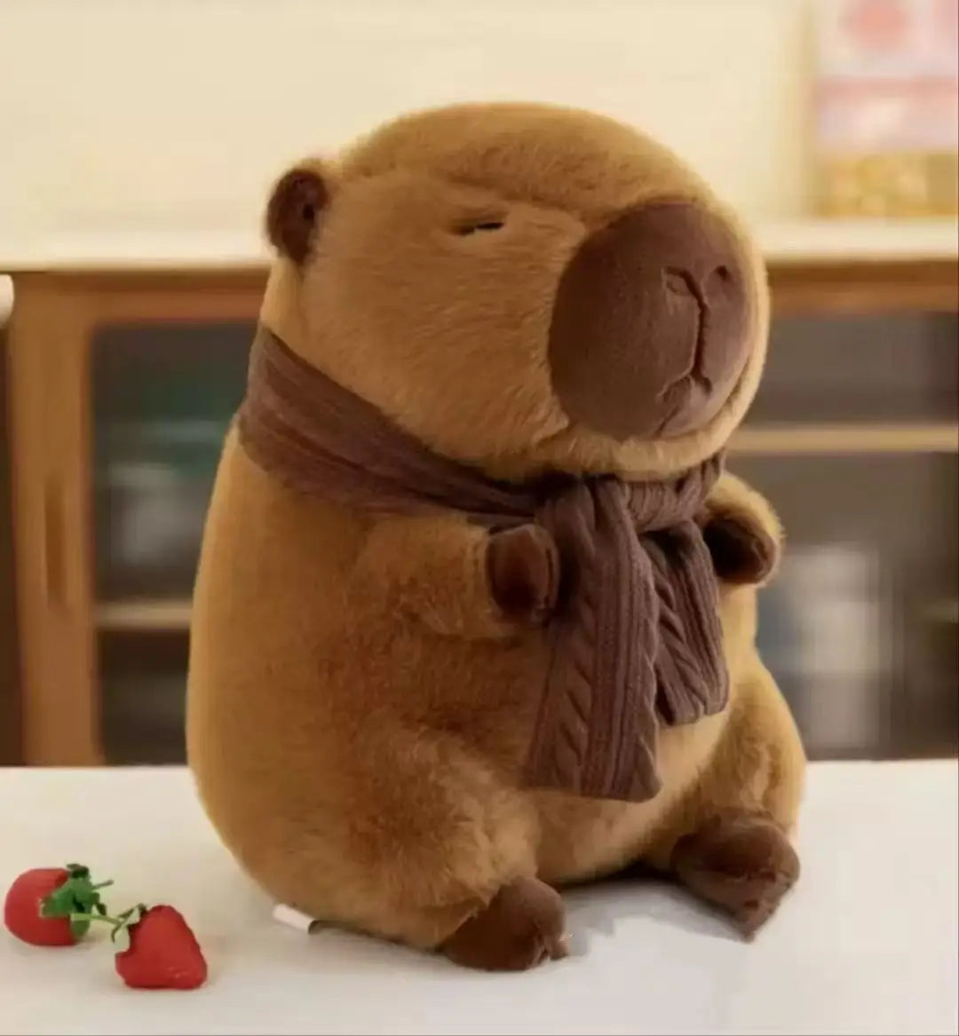 23cm Capybara Plush Simulation Capibara Anime Fluffty Toy Cute Doll Stuffed Animals Soft Doll Plush Christmas Thanksgiving Gift