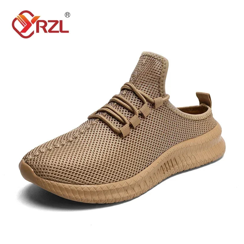 YRZL Men Casaul Slippers Lightweight Non Slip Breathable Mesh Shoes Half Slippers Outdoor Summer Loafers Lazy Shoe for Men