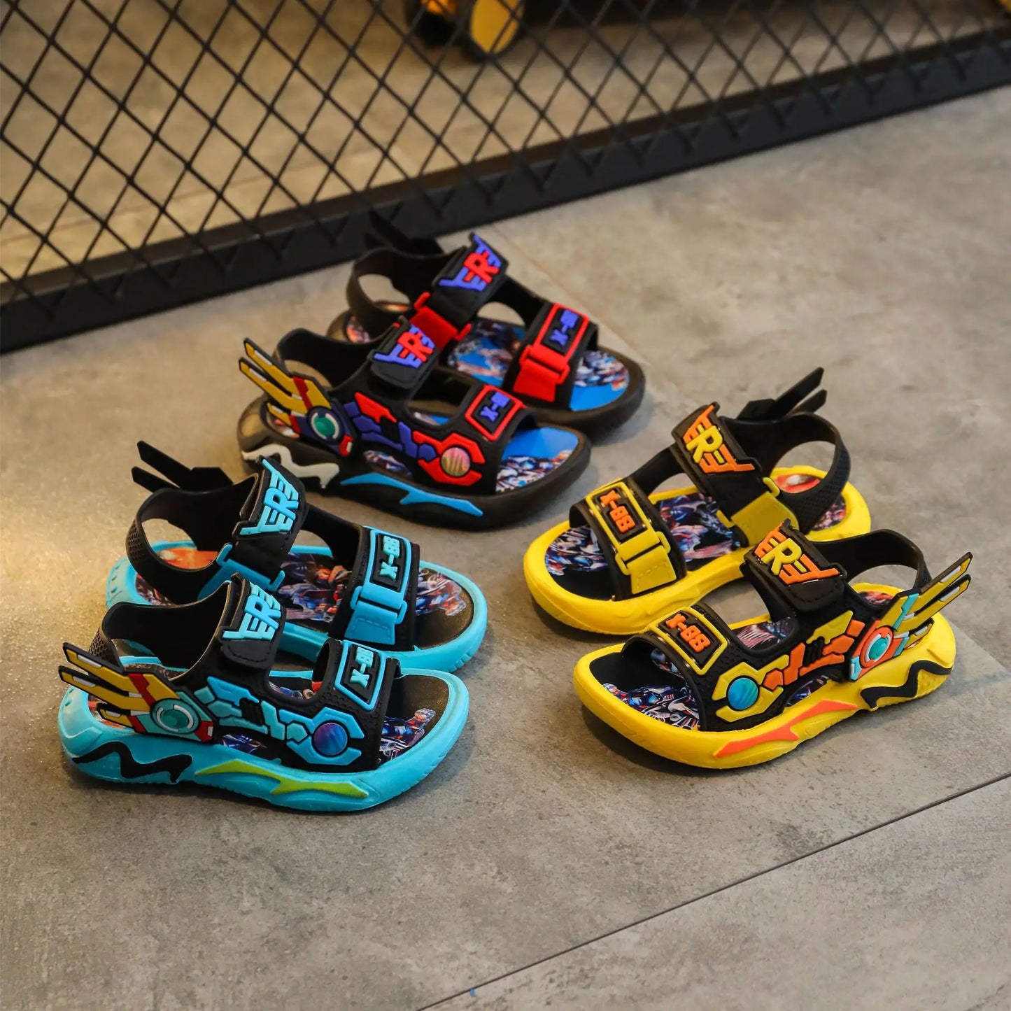 Kids' Sports Beach Shoes for Small To Big Children Summer Cool Boys' Sandals – Waterproof Plastic Fashion Korean-style