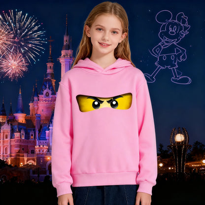 Fashionable Children's Hoodies Cartoon Ninja Hoodies for Boys and Girls Warm and Casual Children's Clothing for Autumn AndWinter
