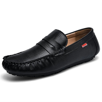 Men Shoes Casual Leather Mens Loafers Moccasins Designer Slip on Boat Shoes High Quality Chaussure Homme Plus Size 38-47