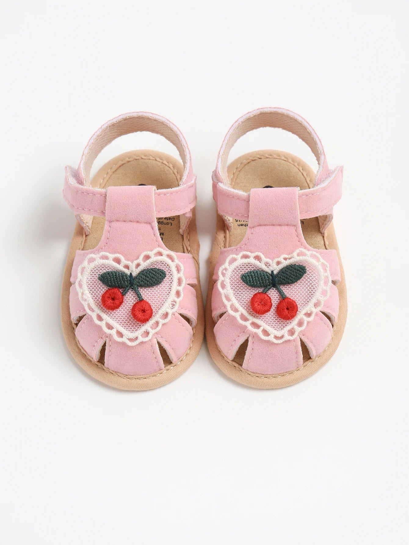 Baby girl sandals summer cherry cloth sole shoes newborn baby shoes first walking shoes