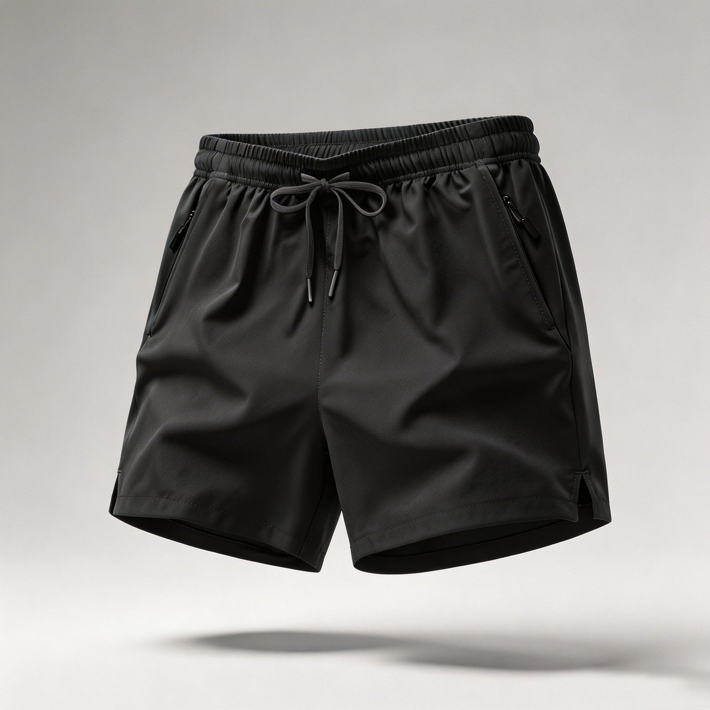 Men's Quick Dry Running Shorts with Drawstring and Zip Pockets - Ideal for Athletic Workouts and Gym Sessions