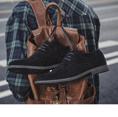 Luxury Men Derby Shoes High Quality Suede Leather Shoes for Men Business Casual Shoes Lace-Up Men Party Wedding Shoes Large Size