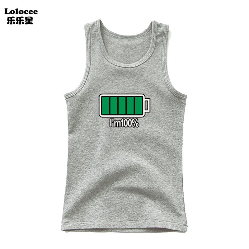 Boys Sleeveless Vest Kids Letter Print Summer 2025 Casual Tank Top Teenagers Singlet Children Camisoles Clothing