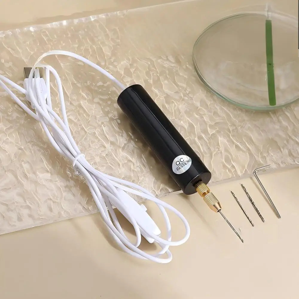 Mini Electric Drill DIY Electric USB Electric Drill Tools For Epoxy Resin Jewelry Making Wood Craft Engraving Pen Tool