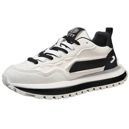 2025 New Spring Men's Breathable sneakers Casual Sports Shoes with Anti slip Soft Bottom White Shoes Men's Trendy Daday Shoes