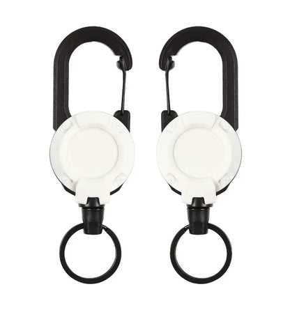 Outdoor Heavy-Duty Retractable Keychain Retractable Card Holders Extendable Key Chain Steel Wire Rope Extendable Key Lanyard