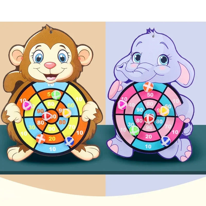 Child Educational Games Dart Board Baby Toy Stickey Ball Dart Indoor Sports Child Montessori Games for Children 3 to 7 Years