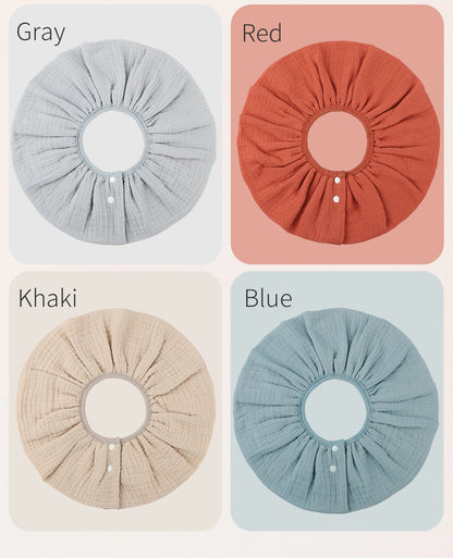 INSULAR 4 Layer Gauze Baby Bibs 100% Cotton Floral Burp Cloths Newborn Skin-friendly Absorbent Infant Towel Breathable 0-1Y