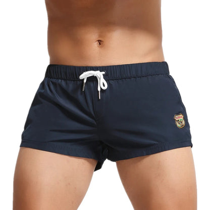 SEOBEAN Men's Quick Dry Swimwear Beach Shorts Summer Surf Fitness Board Trunks Gym Short Pants Male Clothing