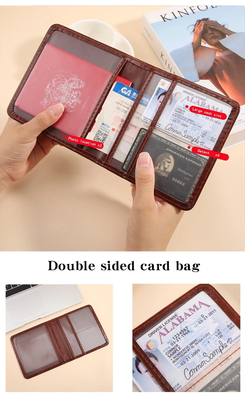 Customized name Car Registration Insurance Wallet Organizer with Multiple Compartments Driver’s License, Vehicle Registration