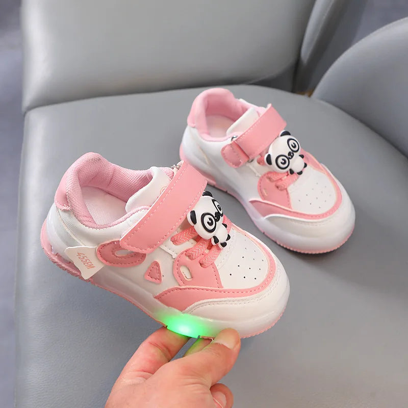 Kid Sneakers 2025 Autumn New Light Up Kid Shoe Trend Boy Sneakers Cute Girl Shoe Fashion Tennis Female Designer Shoe Кроссовки