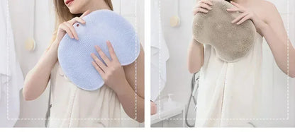 Back Massage Brush Silicone Foot Wash Body Cleaning Bathing Tool Exfoliating Shower Massage Scraper Bathroom Non Slip Bath Mat