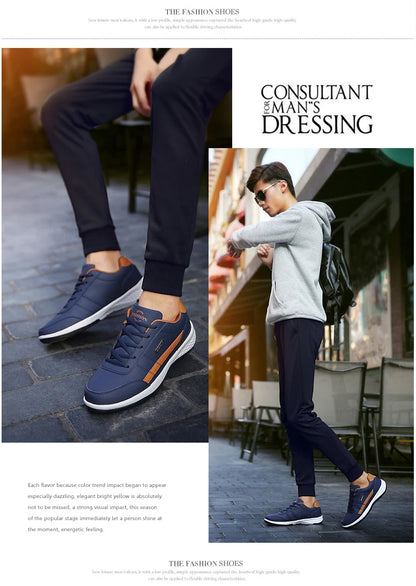 Men's fashionable casual shoes🥾,
Outdoor PU leather trend, 🙌
🍃light casual shoes and 🍃
☁️comfortable with laces, ☁️
Outdoor sports shoes🤾