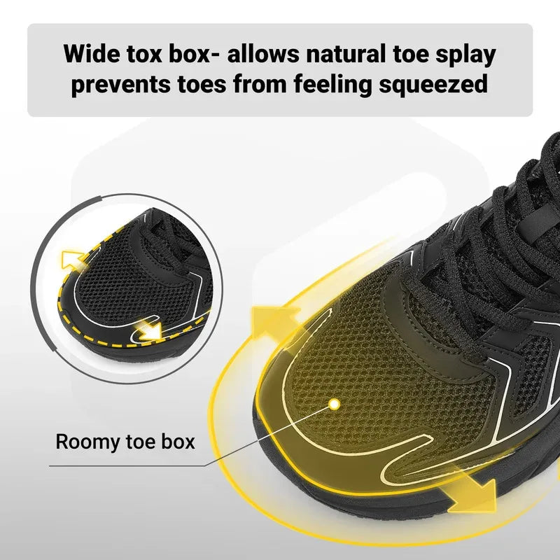 Fitville Newest Walking Shoes For Men Wide Width Thicker Cushioning Sneaker Bouncy Running Shoe Workout Gym Athletic