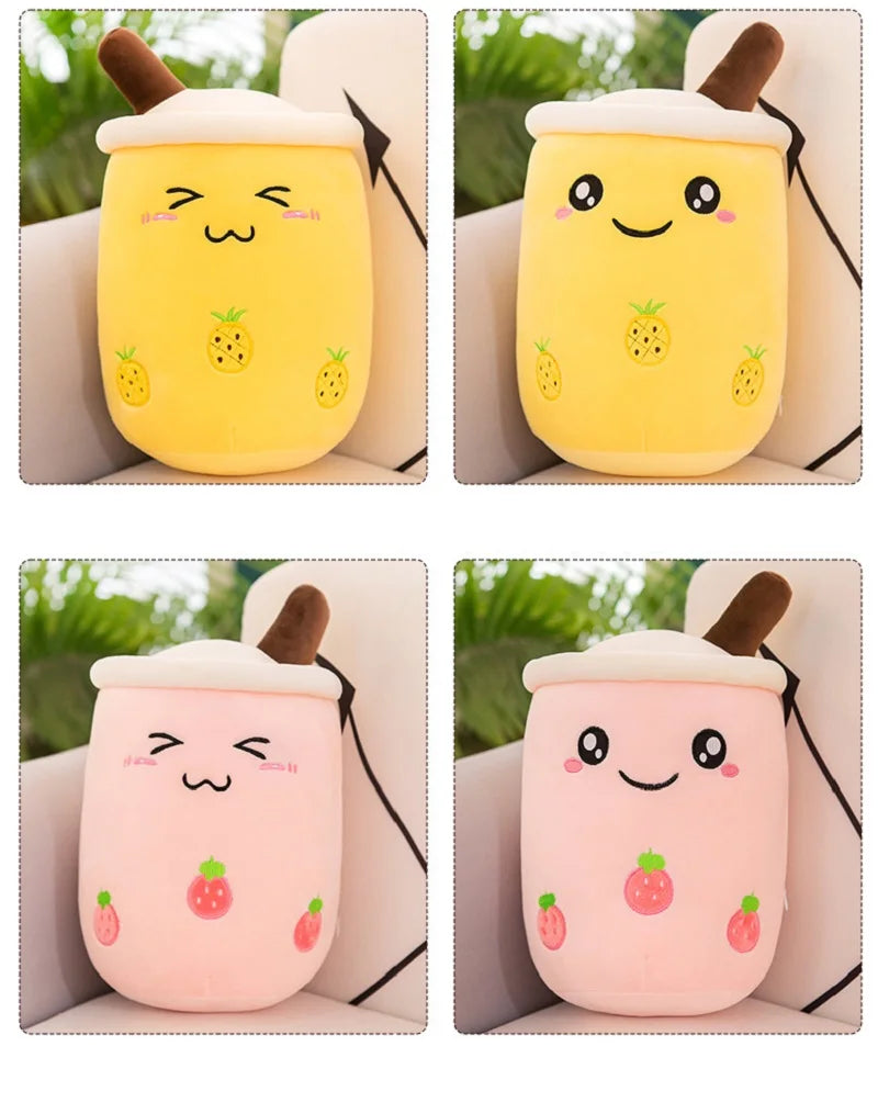 24/70CM Real-life Bubble Tea Plush Toy Boba Milk Tea Plushie Toy Soft Stuffed Hug Pillow Balls Bubo Tea Cup Cushion Gift Girl