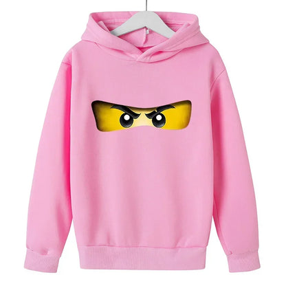 Fashionable Children's Hoodies Cartoon Ninja Hoodies for Boys and Girls Warm and Casual Children's Clothing for Autumn AndWinter