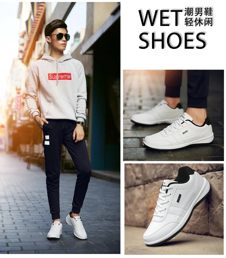 Men's fashionable casual shoes🥾,
Outdoor PU leather trend, 🙌
🍃light casual shoes and 🍃
☁️comfortable with laces, ☁️
Outdoor sports shoes🤾