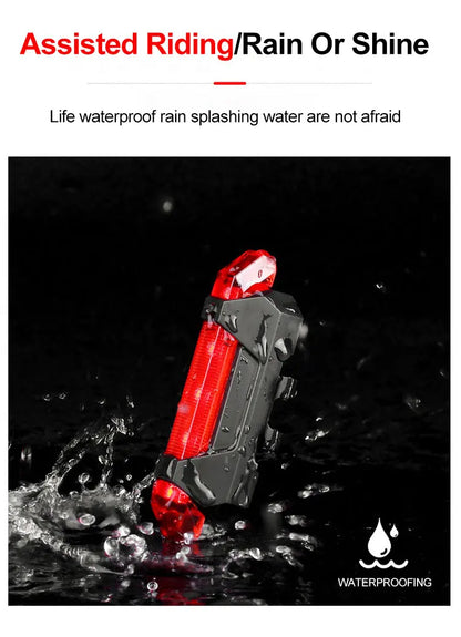Cycling Bicycle Front Rear Light /Set Bike Defense Flashlight Stick MTB Waterproof Taillight LED Lantern Bicycle Accessories