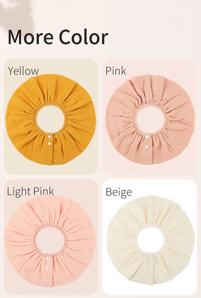 INSULAR 4 Layer Gauze Baby Bibs 100% Cotton Floral Burp Cloths Newborn Skin-friendly Absorbent Infant Towel Breathable 0-1Y