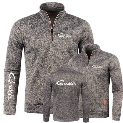 Sweatshirts Half Zipper Soft Fleece Turtleneck Sweater Gamakatsu Fishing Mens Pullover Jersey Casual Knit Sportwear Streetwear