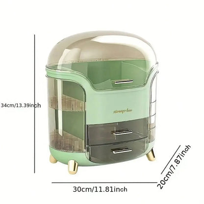 Cosmetic storage mask desktop organizer makeup box dustproof large capacity multifunctional household cosmetic storage box