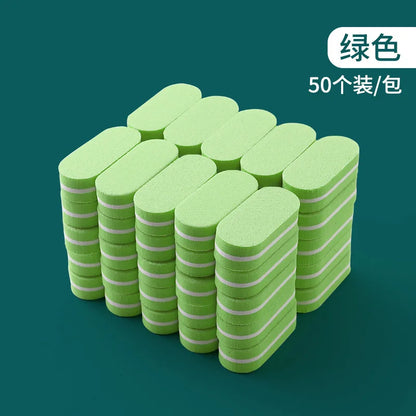 5pcs Mini Nails Sponge File Buffer Block Double Color Buffing Sanding File Pedicure Manicure Tool Gel Suplies Accessories Uñas