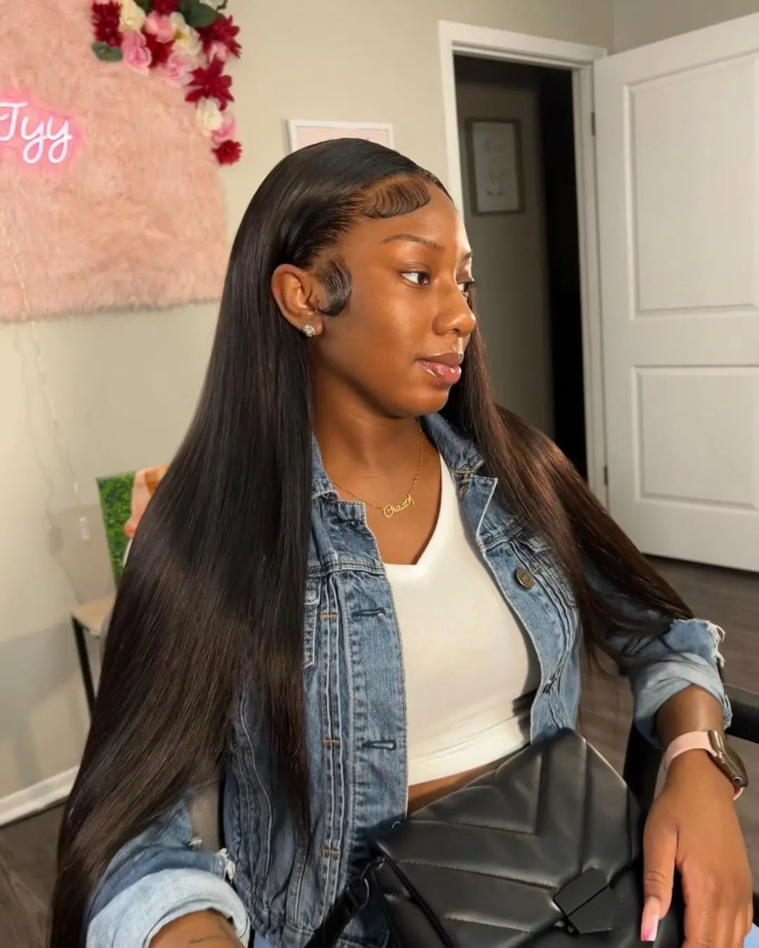 Vietnamese Raw 13X4 Lace Front Wigs For Black Women Remy 30 40 Inch Pre Plucked Bone Straight Human Hair Wigs 13X6 Hd Lace Frontal Wigs