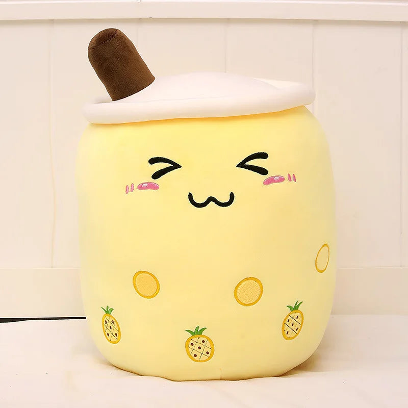 24/70CM Real-life Bubble Tea Plush Toy Boba Milk Tea Plushie Toy Soft Stuffed Hug Pillow Balls Bubo Tea Cup Cushion Gift Girl