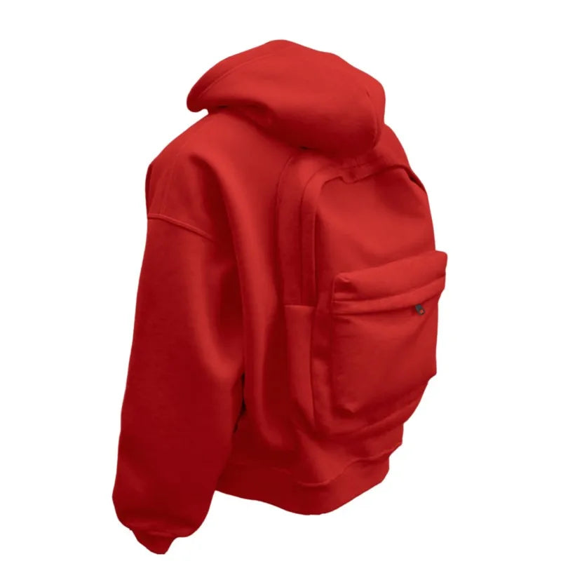 New Outdoors backpack Men's Sports and Leisure Loose Hooded Zipper Sweatshirt Traveler cardigan Jacket