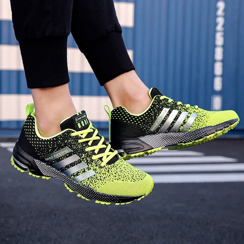New men's women's flying mesh surface spring summer breathable casual sports shoes flat vulcanized couple running big size48