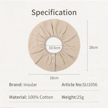 INSULAR 4 Layer Gauze Baby Bibs 100% Cotton Floral Burp Cloths Newborn Skin-friendly Absorbent Infant Towel Breathable 0-1Y