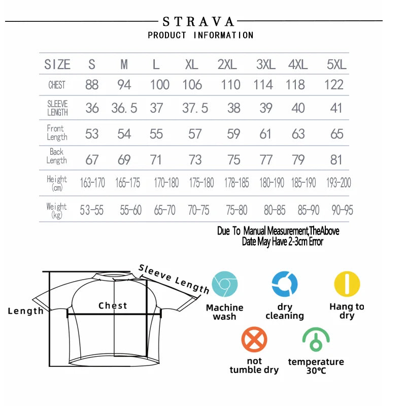 Strava Men's Cycling Outfit Bicycle Shorts Road Bike Sports Set Mountain Cycle Jersey Breathable Summer Clothing Pro Uniform