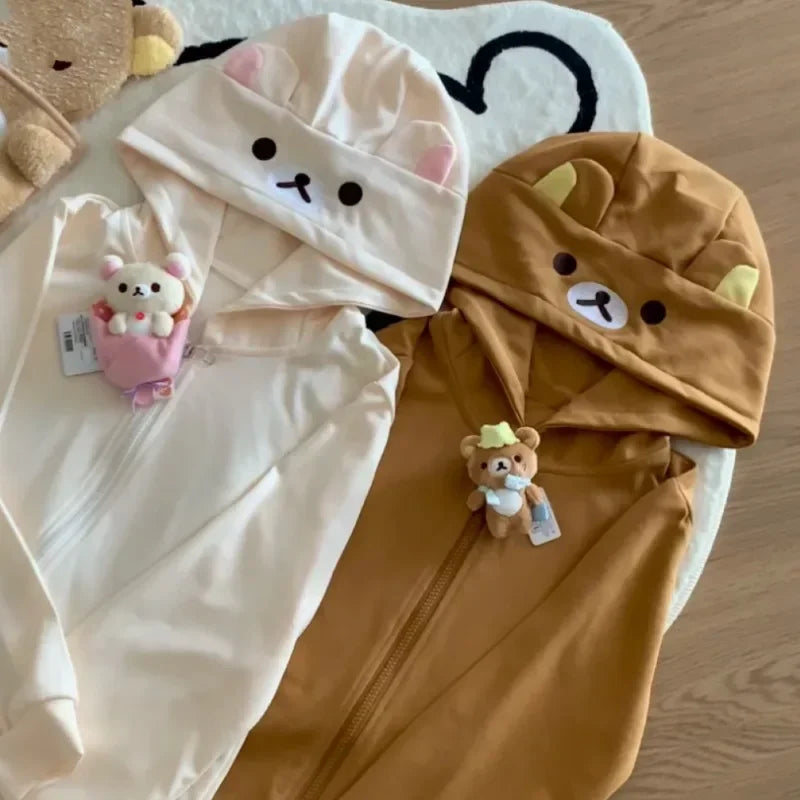 Y2k Harajuku Streetwear Hoodies Women Japanese Style Kawaii Sweet Cute Cartoon Print Zipper Sweatshirt Soft Girl 2026 Jacket