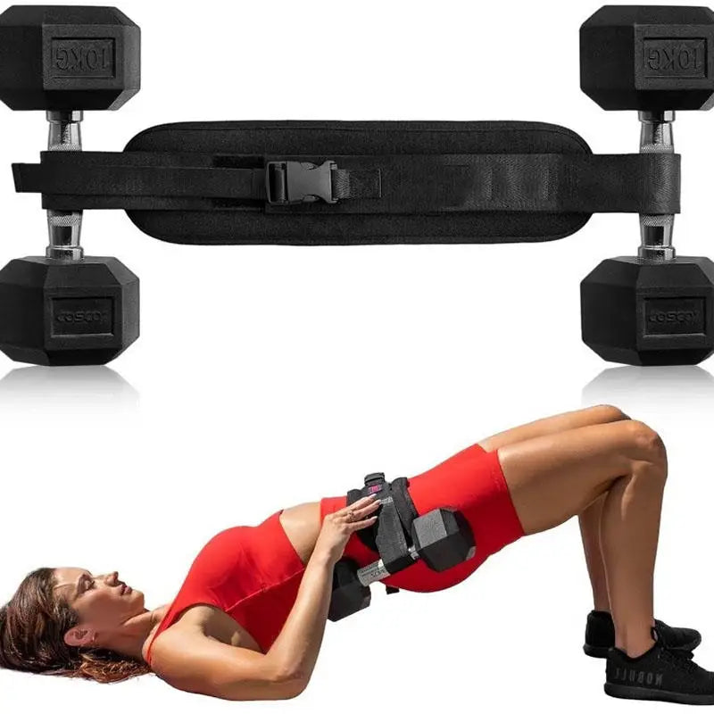 Yoga Exercise Dumbbells Waist Weight Belt Hip Bridge Assist Fitness Training with Thrust Weight Beltgym Exercise Equipment