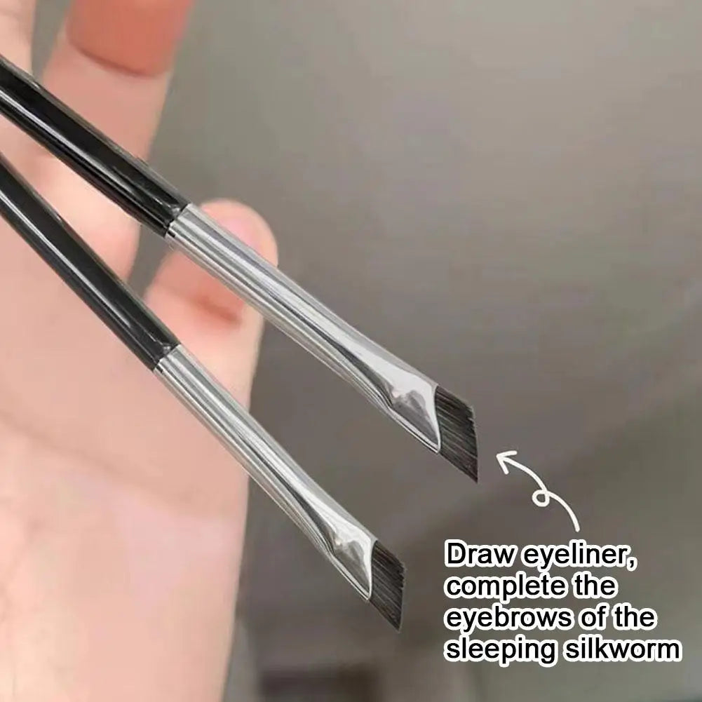 Upgrade Eyeliner Brush Ultra Thin Fine Angle Flat Eyebrow Brush Under The Eyes Place Precise Detail Brush
