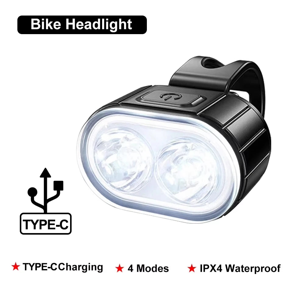 Cycling Bicycle Front Rear Light /Set Bike Defense Flashlight Stick MTB Waterproof Taillight LED Lantern Bicycle Accessories